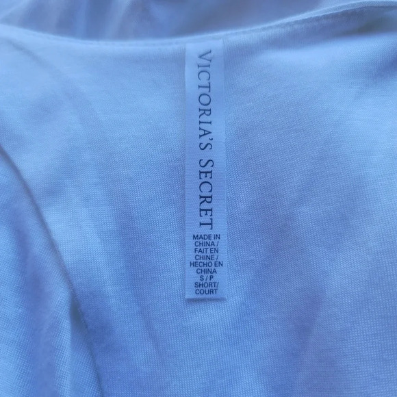 Victoria Secret Raceback Dress Flowers Blue White Maxi Long Modal Soft Short S - Picture 10 of 15